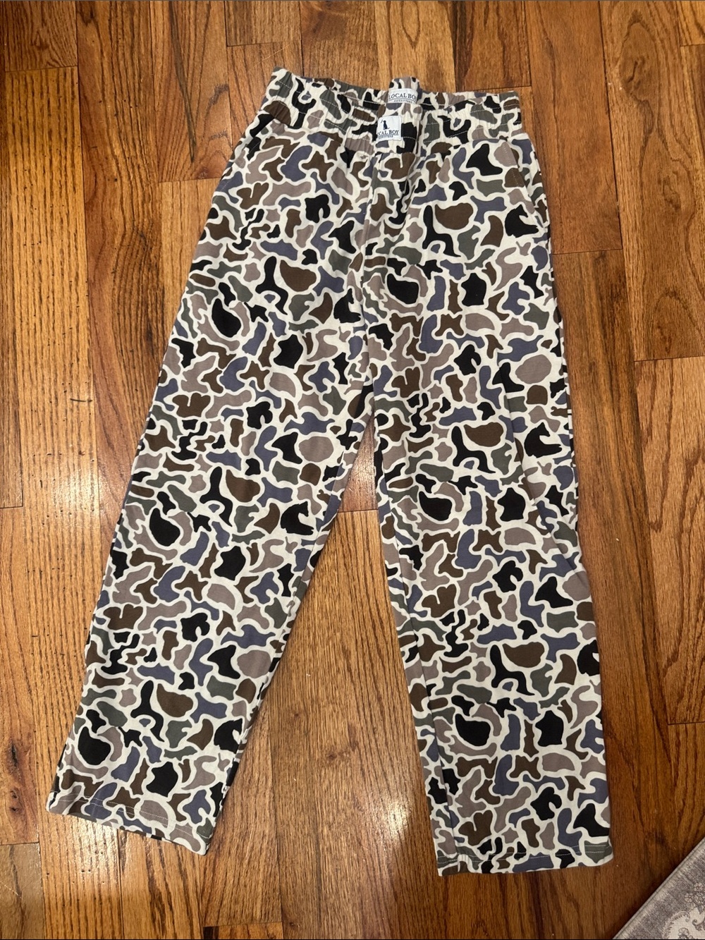 Youth Camouflage Print Pants - Neutral Multi